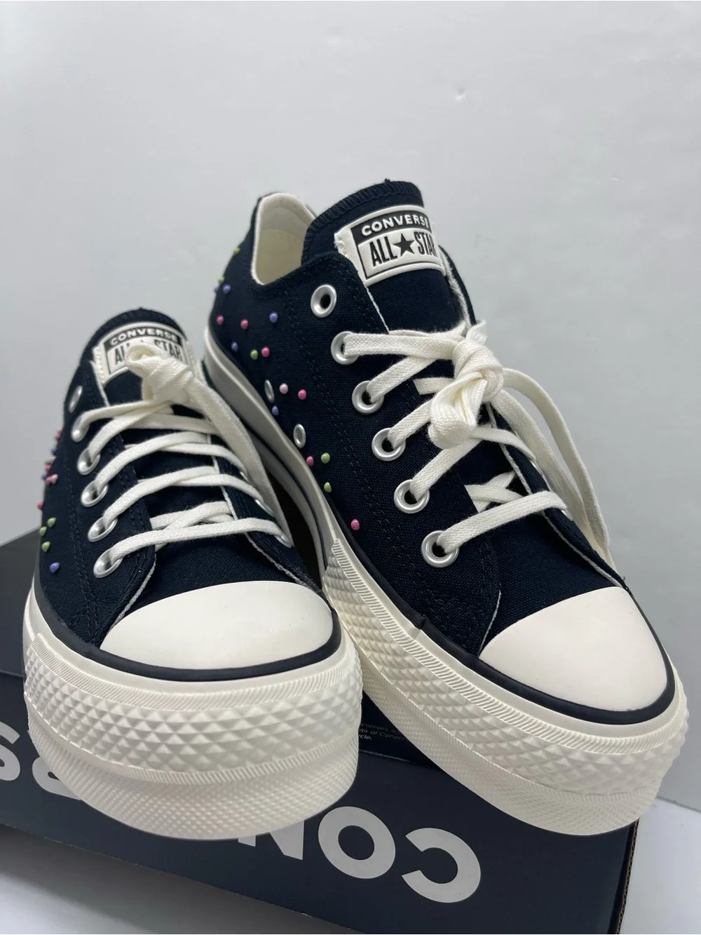 Converse WMNS A19141C CTAS LIFT OX
BLACK/PINK/FRESH CUT Platform Sneakers - Picture 8 of 16